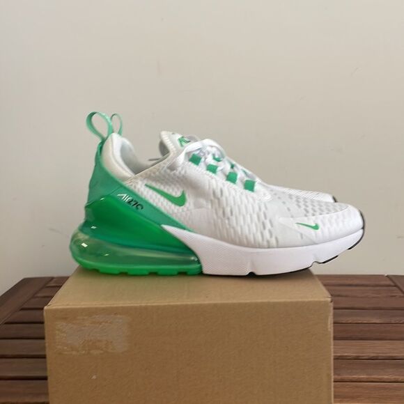Nike Air Max 270 White/Green Shock Women Size 7(AH6789-117) - Picture 8 of 11